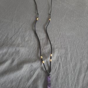 Elegant Purple Pendant Necklace